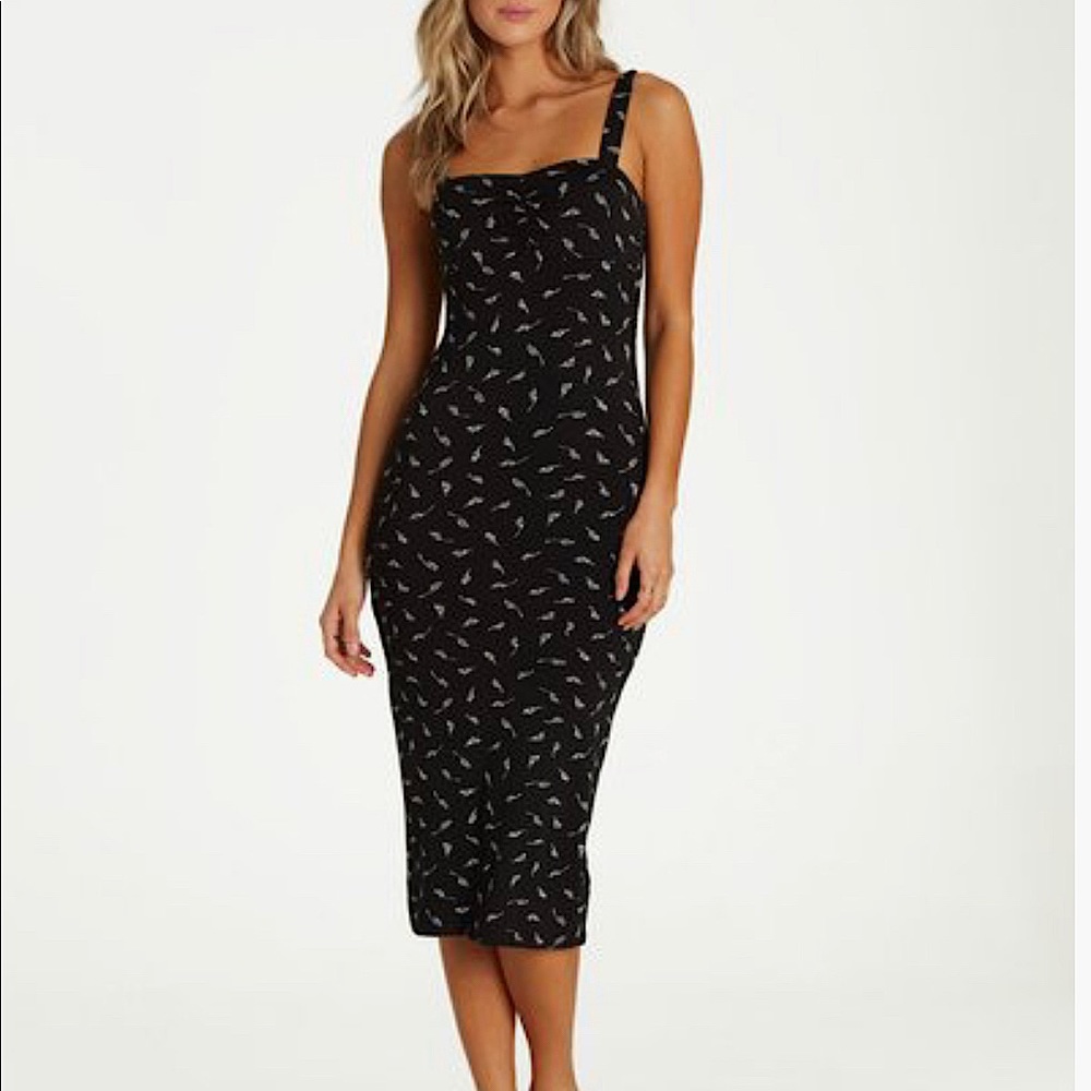 Billabong ‘Love Affair’ bodycon midi dress size M